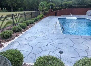 POOL CONCRETE STAINING & SEALING