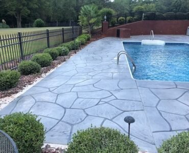 POOL CONCRETE STAINING & SEALING